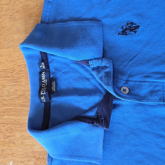 US Polo Assn | Boys | Blue | Polo Shirt | Classic | Short Sleeve | Size L - Picture 2 of 5